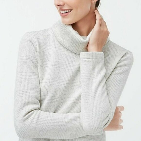 J. Crew Long Sleeve Funnelneck‎ Pullover Grey Small - Picture 1 of 5